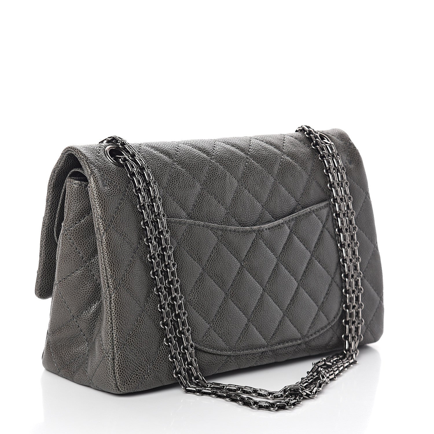 Chanel Caviar Quilted 2.55 Reissue 226 Flap Grey 2 of 8