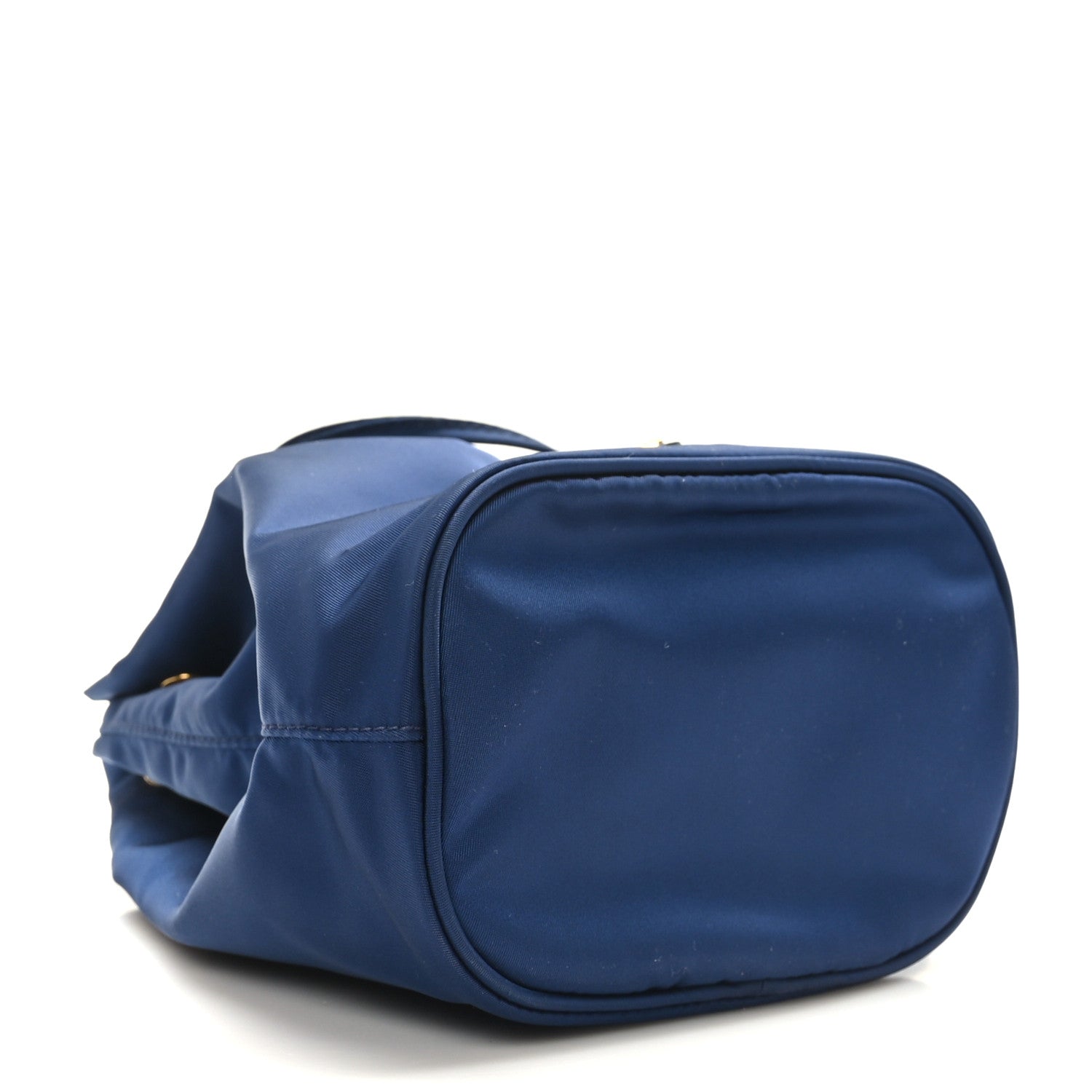 Prada Saffiano Tessuto Nylon Bucket Wristlet Royal 4 of 8