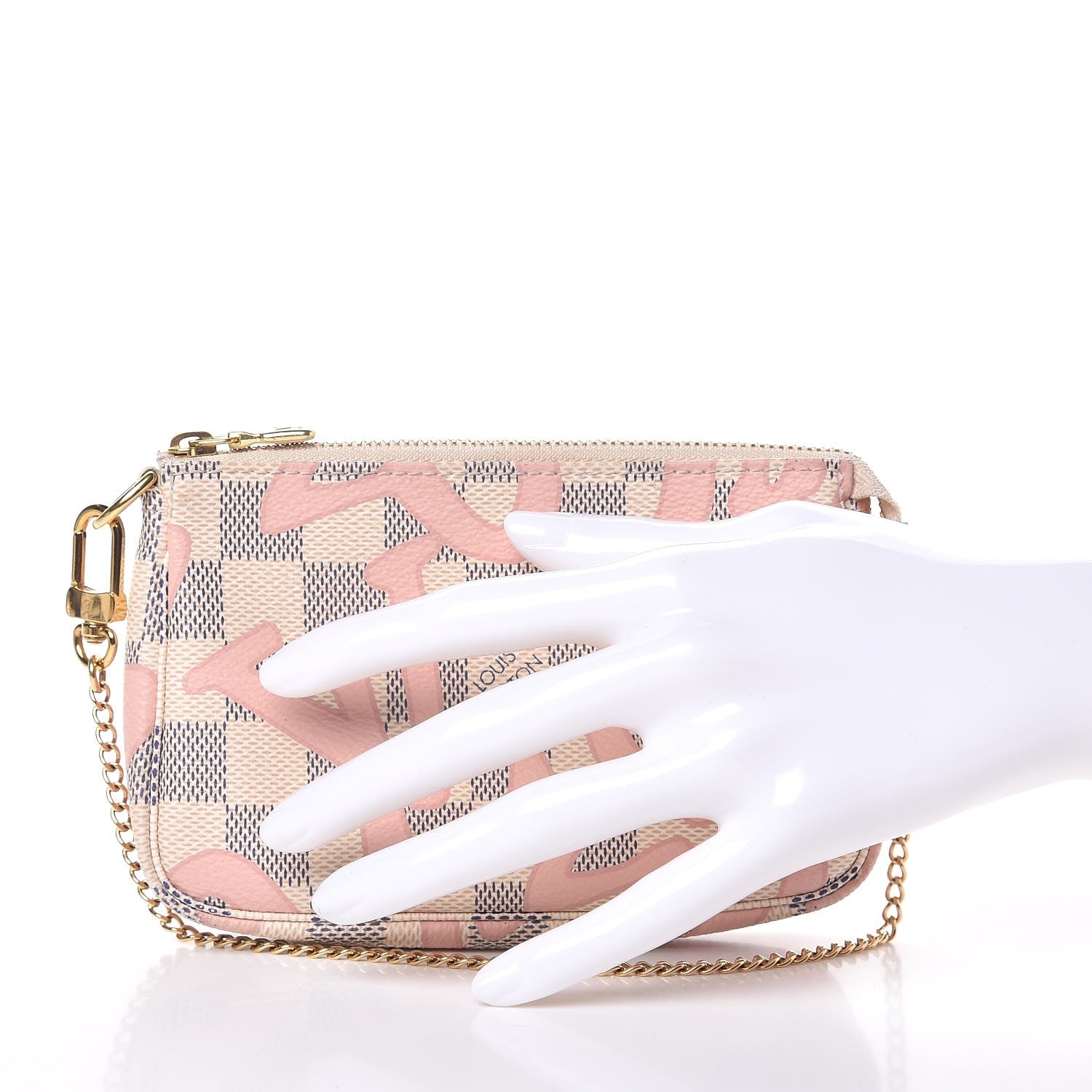 Louis Vuitton Damier Azur Tahitienne Mini Pochette Accessories 2 of 10