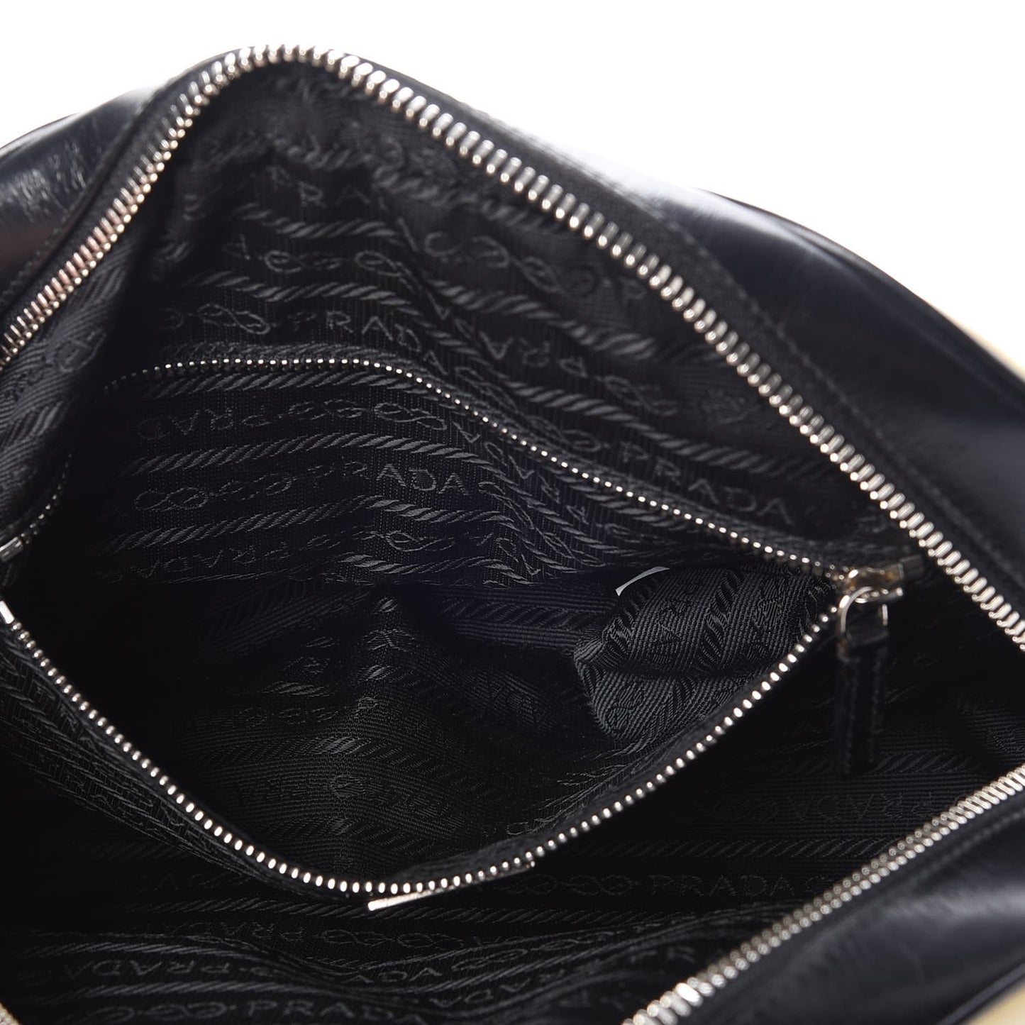 Tessuto Nylon Vitello Small Bowling Bag Black