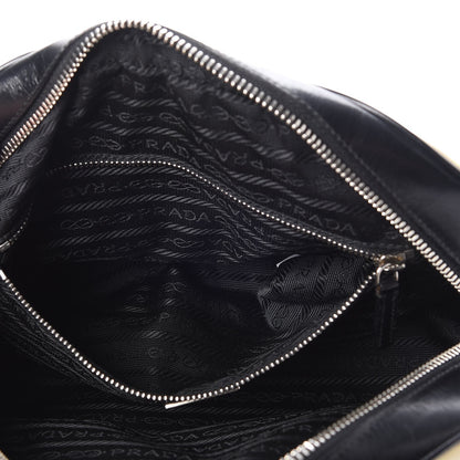 Prada Tessuto Nylon Vitello Small Bowling Bag Black 6 of 19