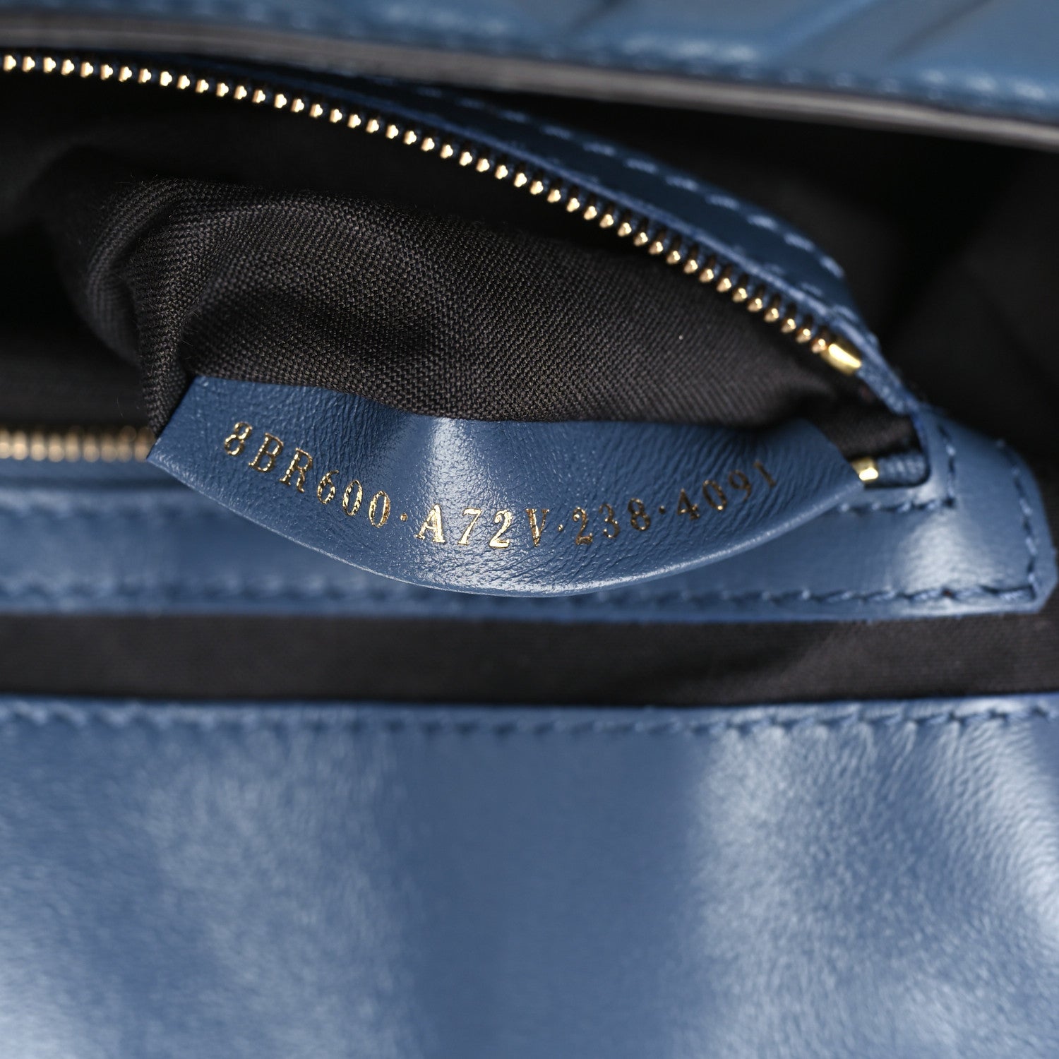 Fendi Nappa FF 1974 Embossed Baguette Mirto 7 of 9