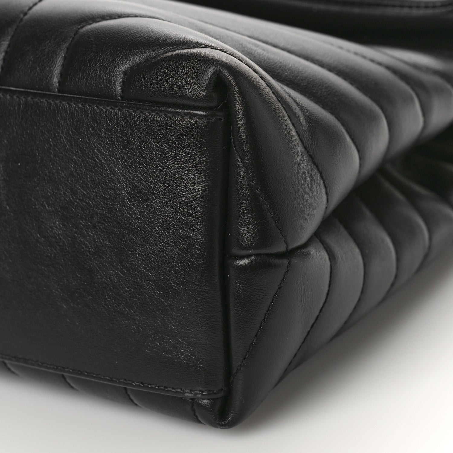 Saint Laurent Calfskin Y Quilted Monogram Medium Loulou Chain Satchel Black 9 of 11