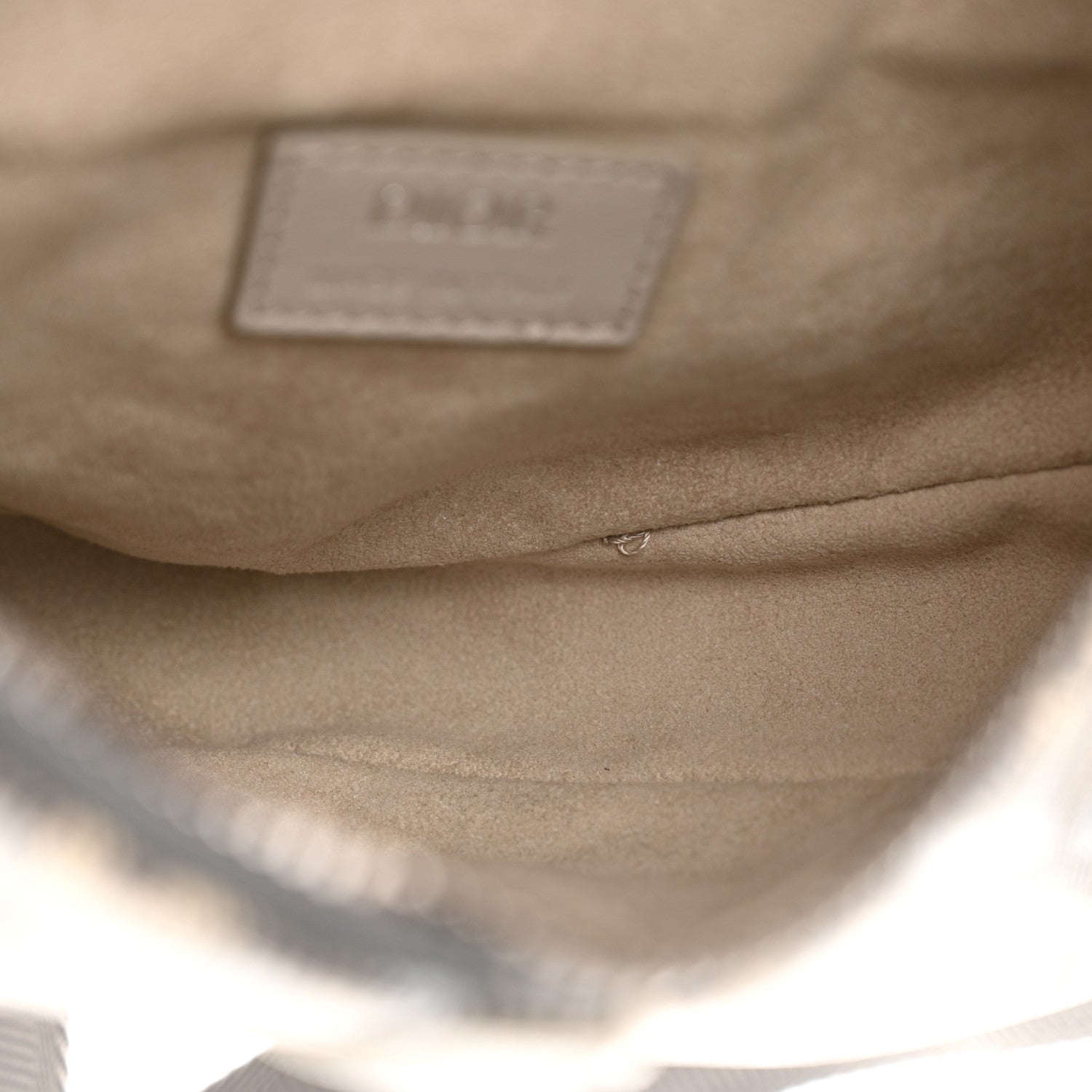 Christian Dior Coated Canvas Calfskin CD Diamond Mens Saddle Bag Greige Multicolor 11 of 14