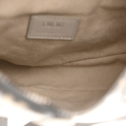 Christian Dior Coated Canvas Calfskin CD Diamond Mens Saddle Bag Greige Multicolor 11 of 14