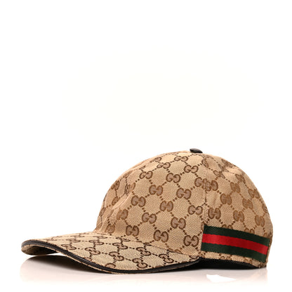 Gucci Monogram Web Baseball Hat M Beige Cocoa 1 of 10