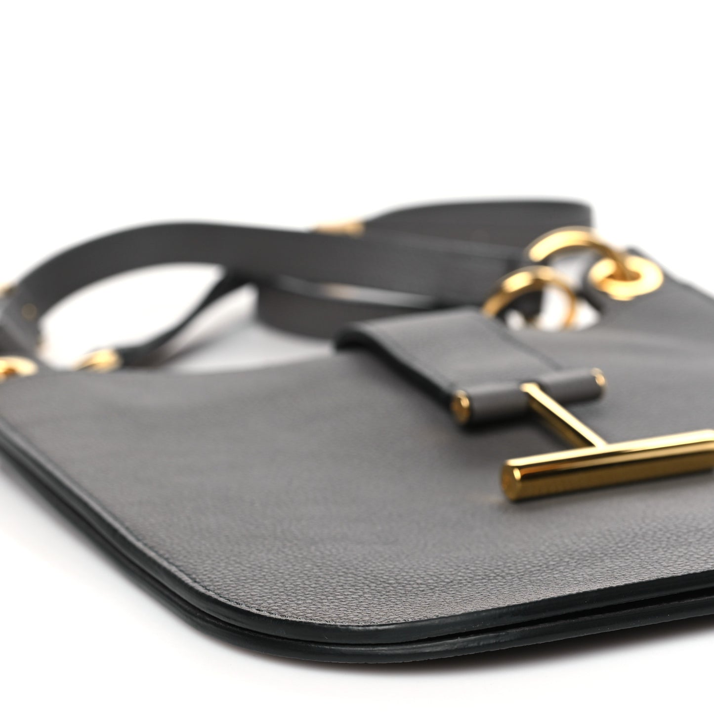 Grain Calfskin Small Tara Crossbody Grey