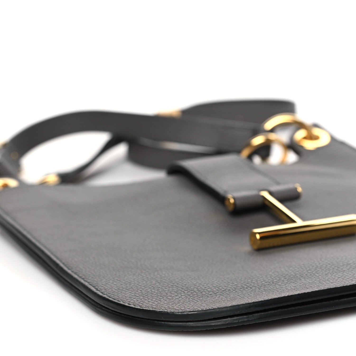 Tom Ford Grain Calfskin Small Tara Crossbody Grey 7 of 8