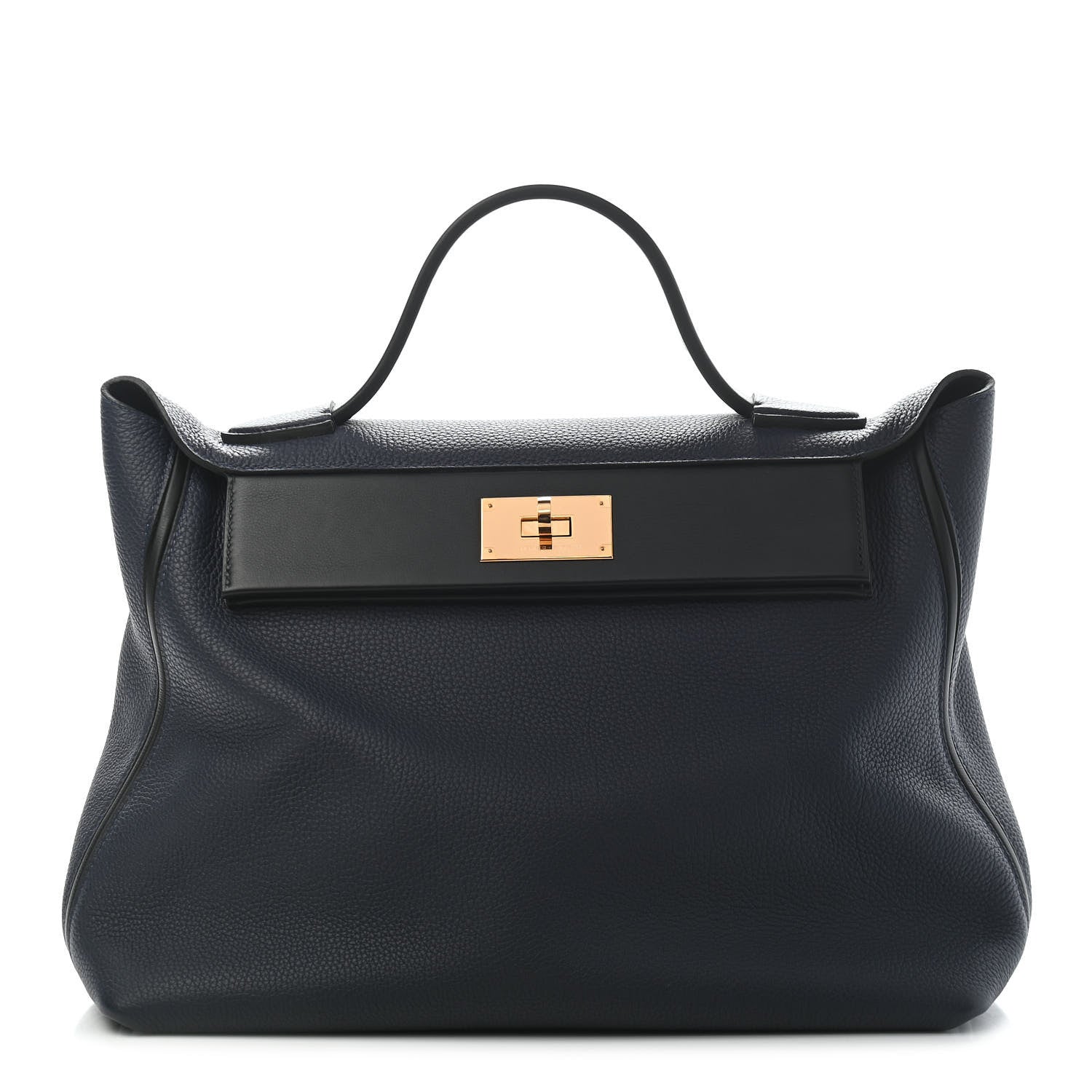Hermes Togo Swift 24/24 35 Bleu Indigo Black 1 of 9