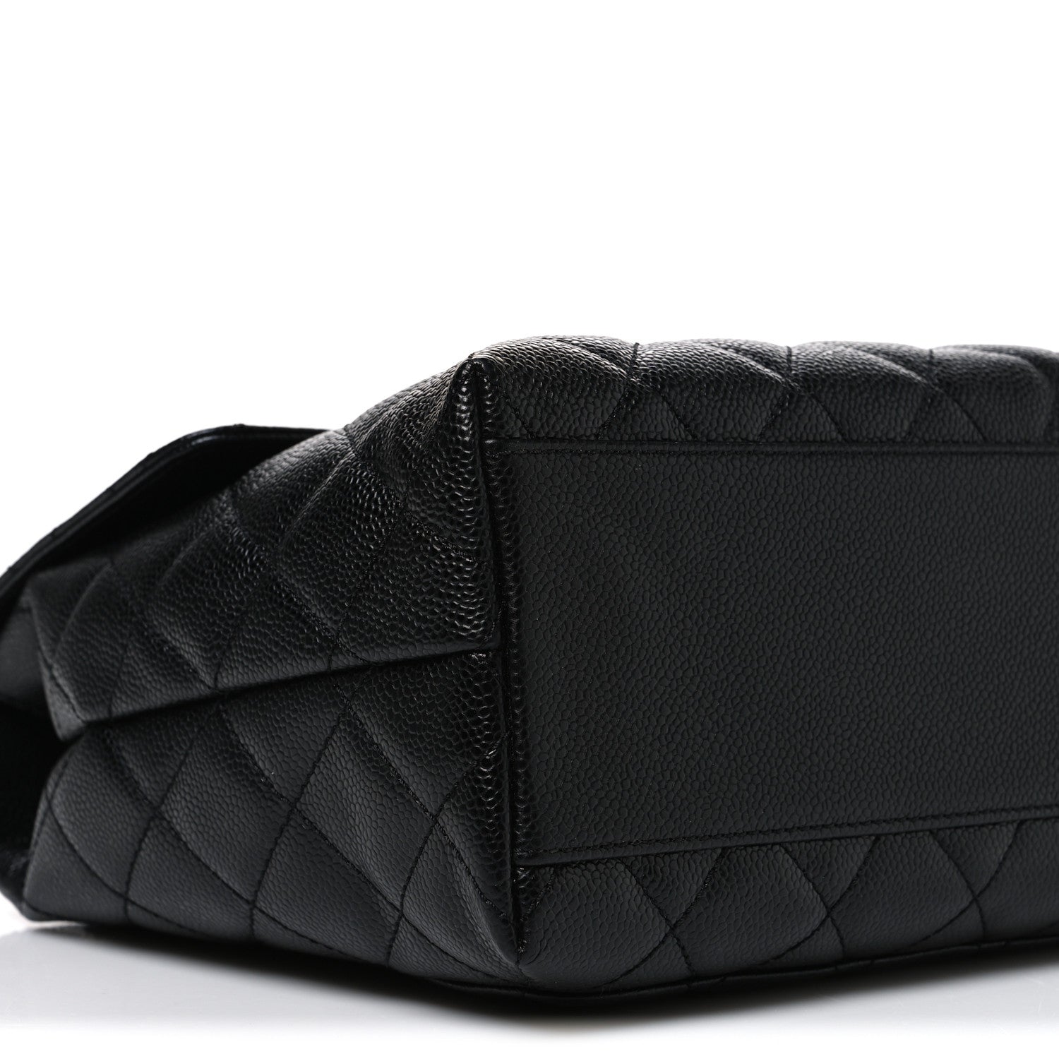 Chanel Caviar Quilted Jumbo Kelly Flap Black 9 of 10