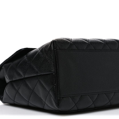 Chanel Caviar Quilted Jumbo Kelly Flap Black 9 of 10