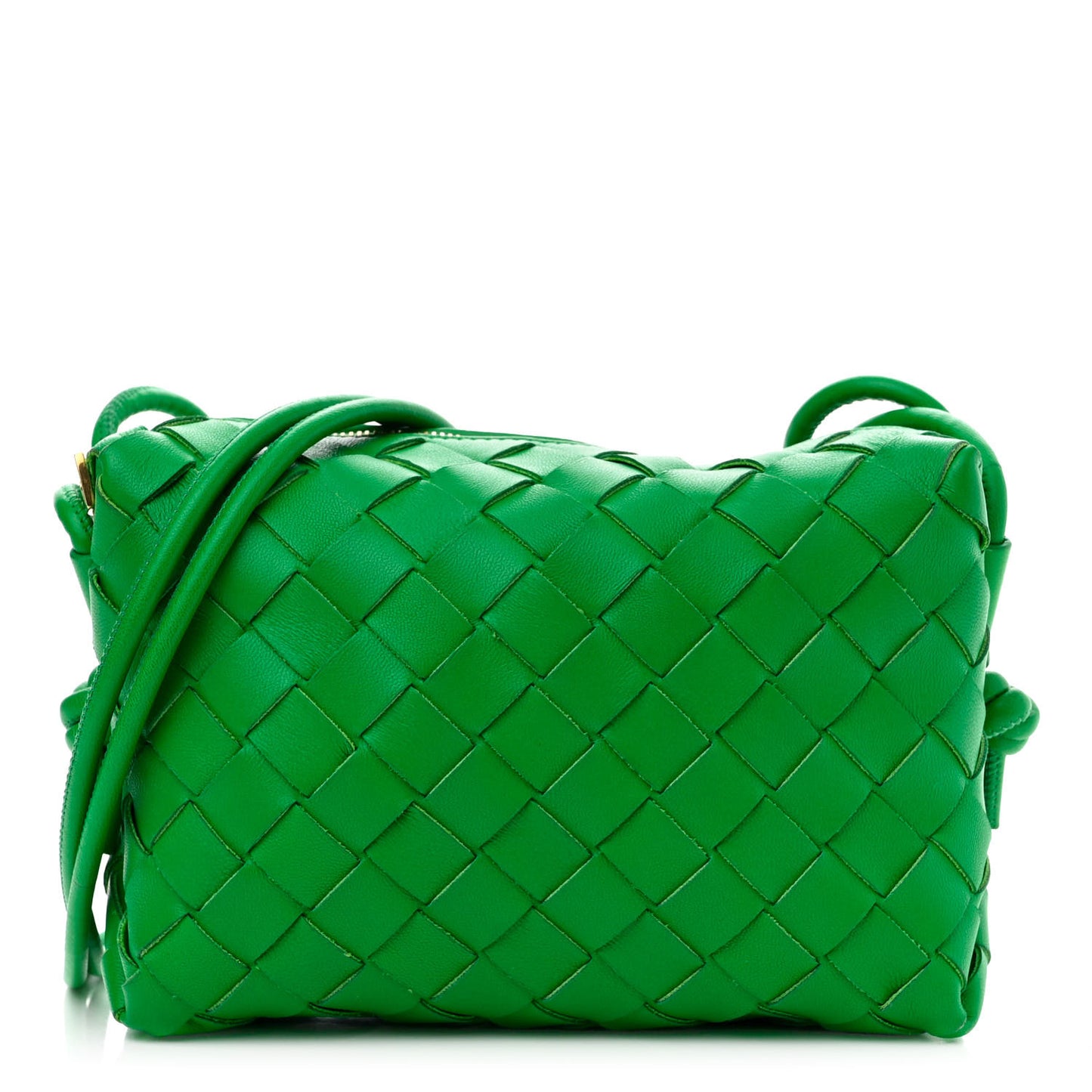 Nappa Intrecciato Mini Loop Camera Bag Parakeet
