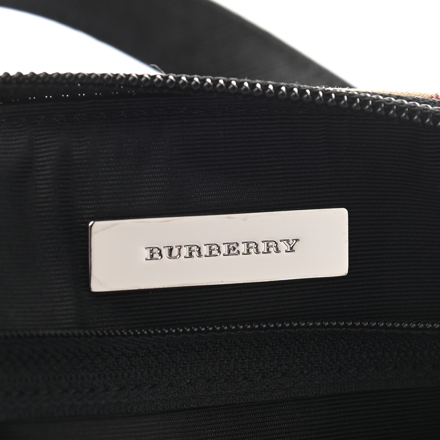 Burberry Vintage Check Bowler Tote Black 6 of 10