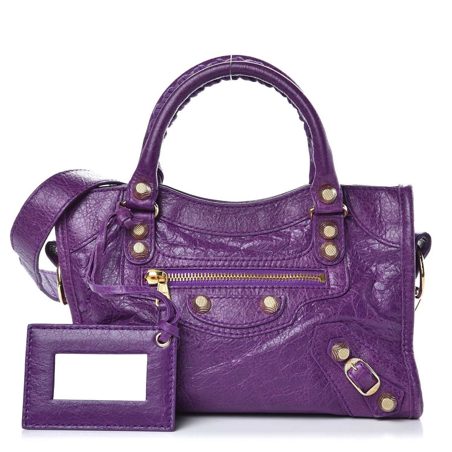 Balenciaga Agneau Giant 12 Gold Hardware Mini City Ultraviolet 1 of 11