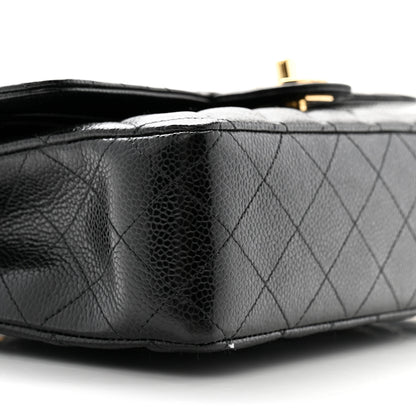 Chanel Caviar Quilted Medium Double Flap Black 9 of 11