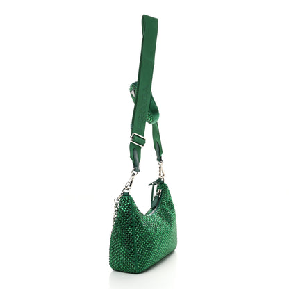 Prada Satin Crystal Re-Edition 2005 Shoulder Bag Mango 3 of 10