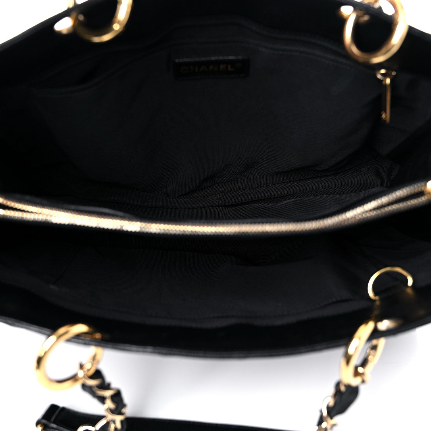Chanel Caviar Quilted Grand Shopping Tote GST Black 5 of 18