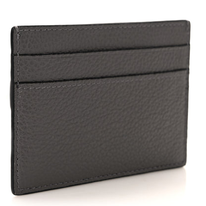 Balenciaga Grained Calfskin Neo Classic Silver Hardware Card Holder Dark Grey 3 of 7