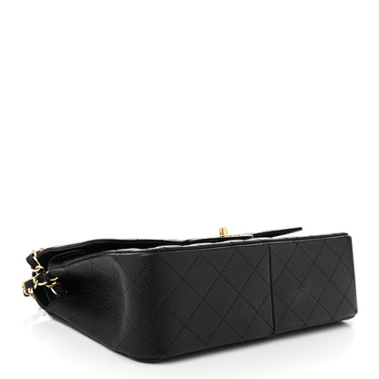 Chanel Caviar Quilted Jumbo Double Flap Black 4 of 12