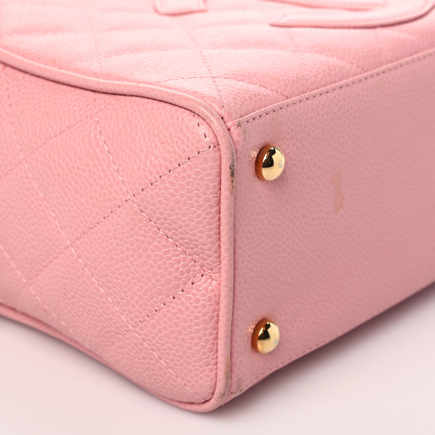 Chanel Caviar Quilted Small Bowler Pink 8 of 13