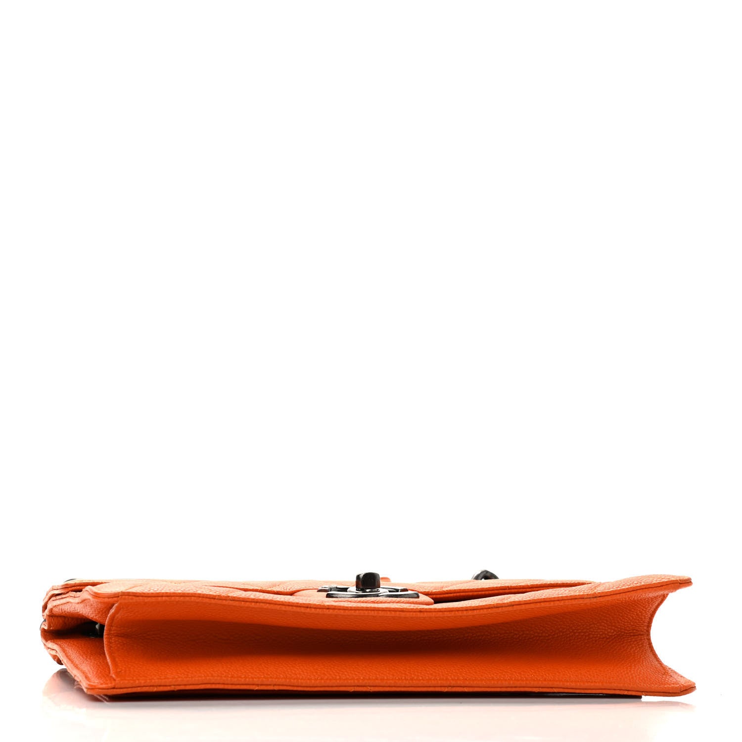 Chanel Caviar Quilted Large Retro Class Flap Orange 4 of 9