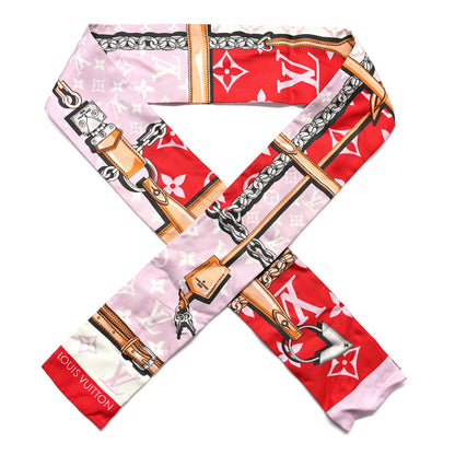 Louis Vuitton Silk Monogram Giant Confidential Bandeau Rouge 1 of 6