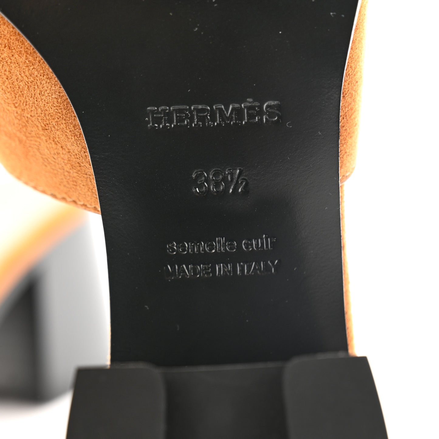 Suede Goatskin Helia 60 Sandals 38.5 Naturel