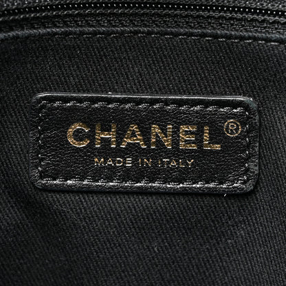 Chanel Mixed Fibers Striped Small Deauville Tote Black 6 of 14