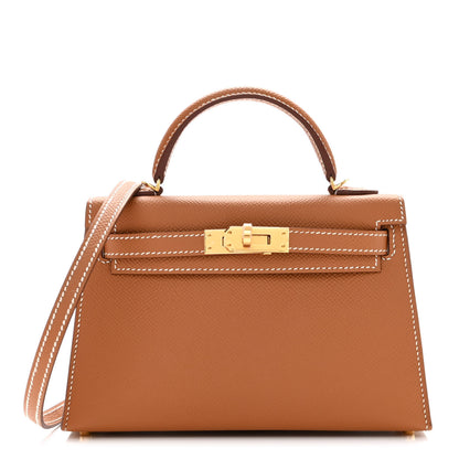 Hermes Epsom Mini Kelly Sellier 20 Gold 1 of 9
