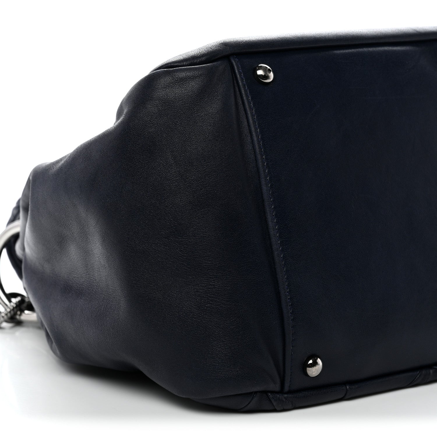 Chanel Lambskin Quilted Soft Squares Origami Accordion Flap Navy