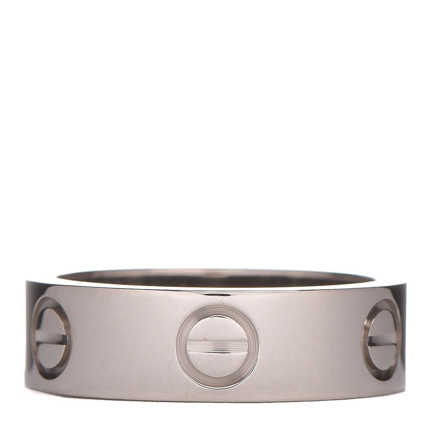 Cartier 18K White Gold 5.5mm LOVE Ring 50 5.25 3 of 4