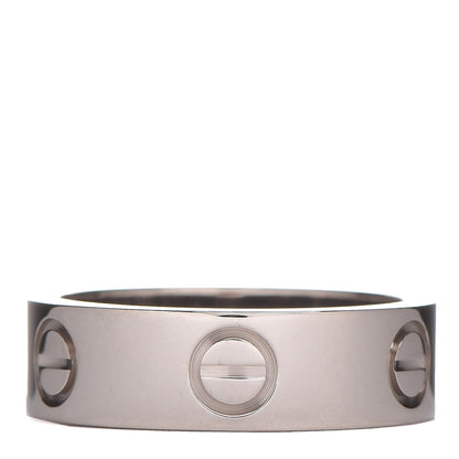 Cartier 18K White Gold 5.5mm LOVE Ring 50 5.25 3 of 4