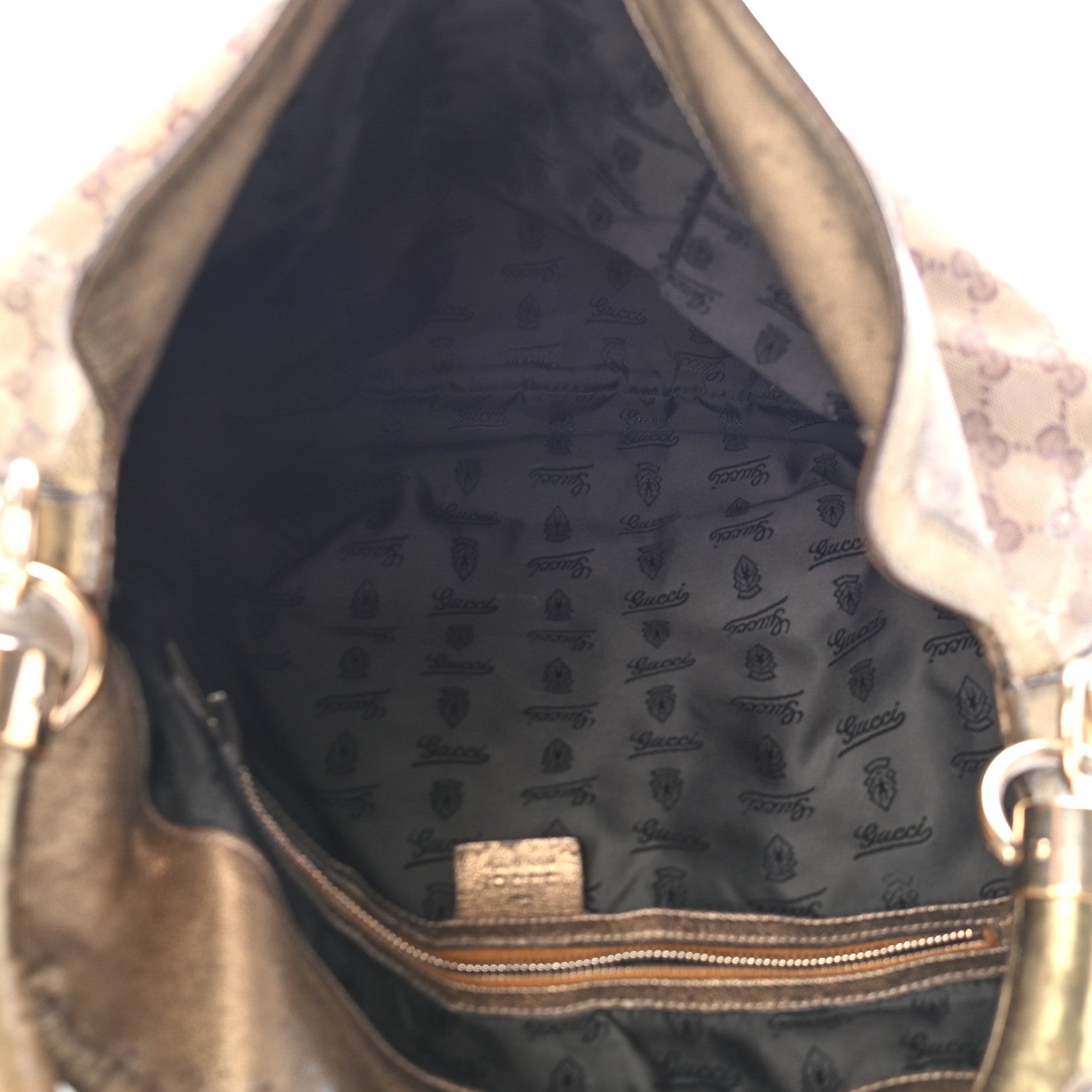 Gucci Crystal Monogram Large Indy Top Handle Bag 5 of 9