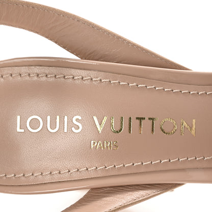 Louis Vuitton Patent Calfskin Shake Sandals 39 Nude Pink 8 of 9