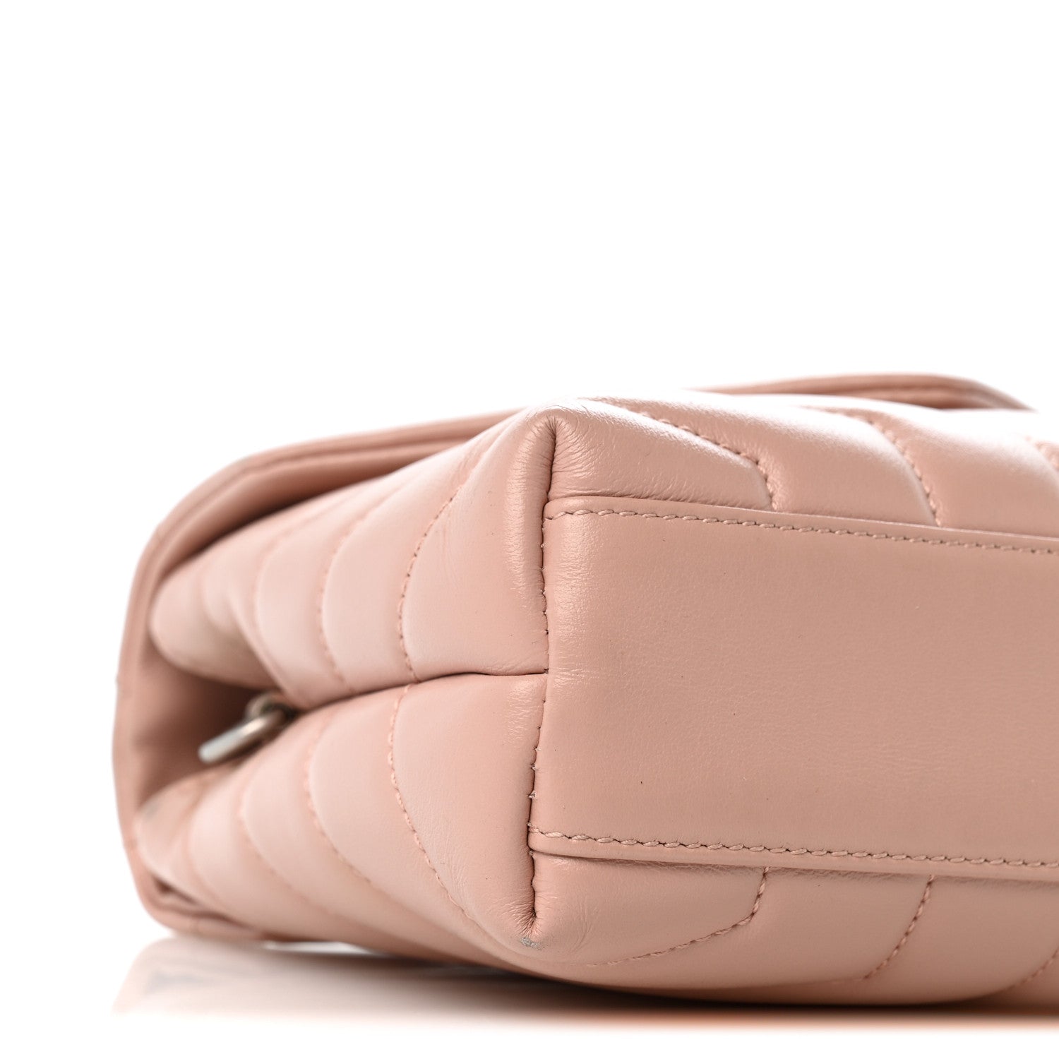 Saint Laurent Calfskin Y Quilted Monogram Toy Loulou Crossbody Bag Tender Pink 9 of 13