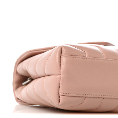 Saint Laurent Calfskin Y Quilted Monogram Toy Loulou Crossbody Bag Tender Pink 9 of 13