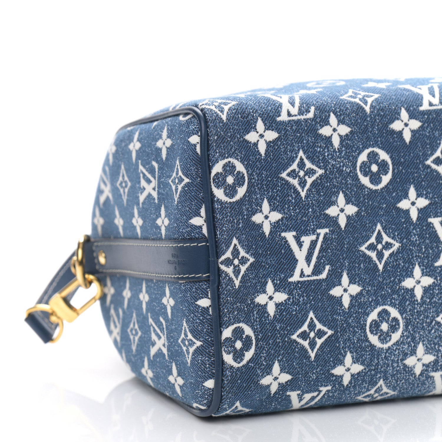 Louis Vuitton Monogram Jacquard Denim Speedy Bandouliere 25 Bleu 8 of 9
