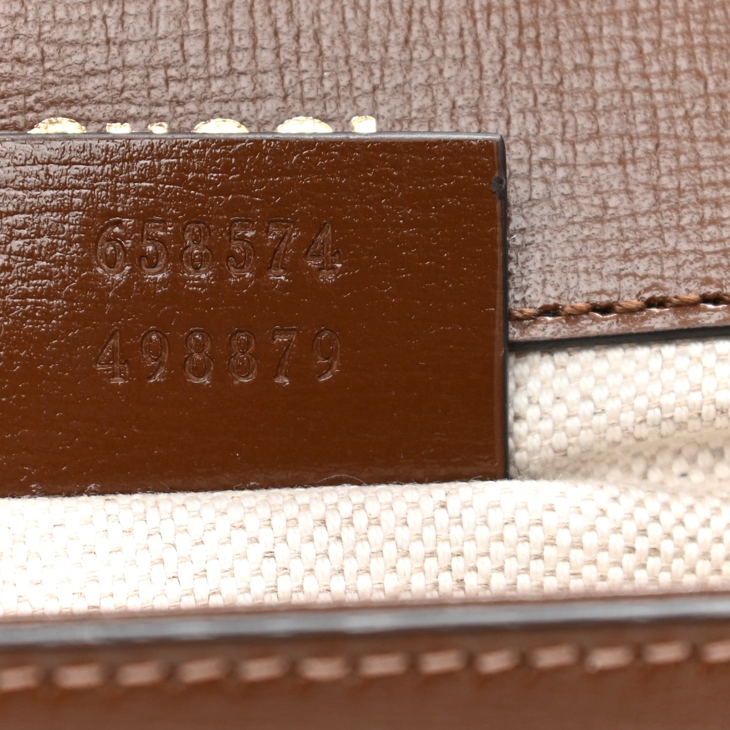 Gucci GG Supreme Monogram Web Mini Horsebit 1955 Shoulder Bag Beige Brown Sugar 8 of 11