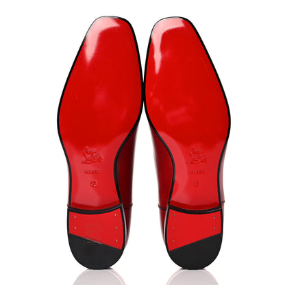 Christian Louboutin Calfskin Flat Loafers 42 Red 5 of 7