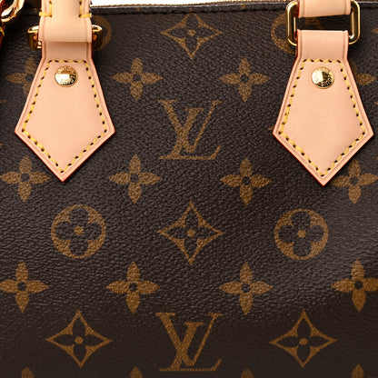 Louis Vuitton Monogram Speedy Bandouliere 20 Black 7 of 9