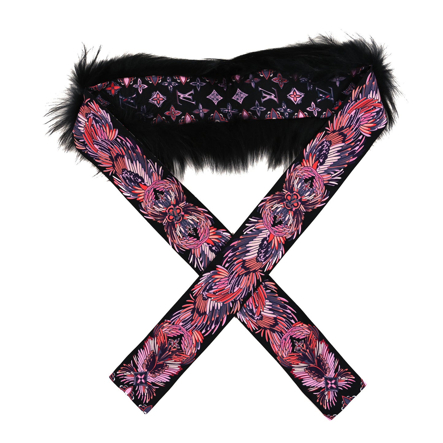Silk Fox Fur Innocence Bandeau Black