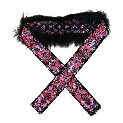Louis Vuitton Silk Fox Fur Innocence Bandeau Black 1 of 3