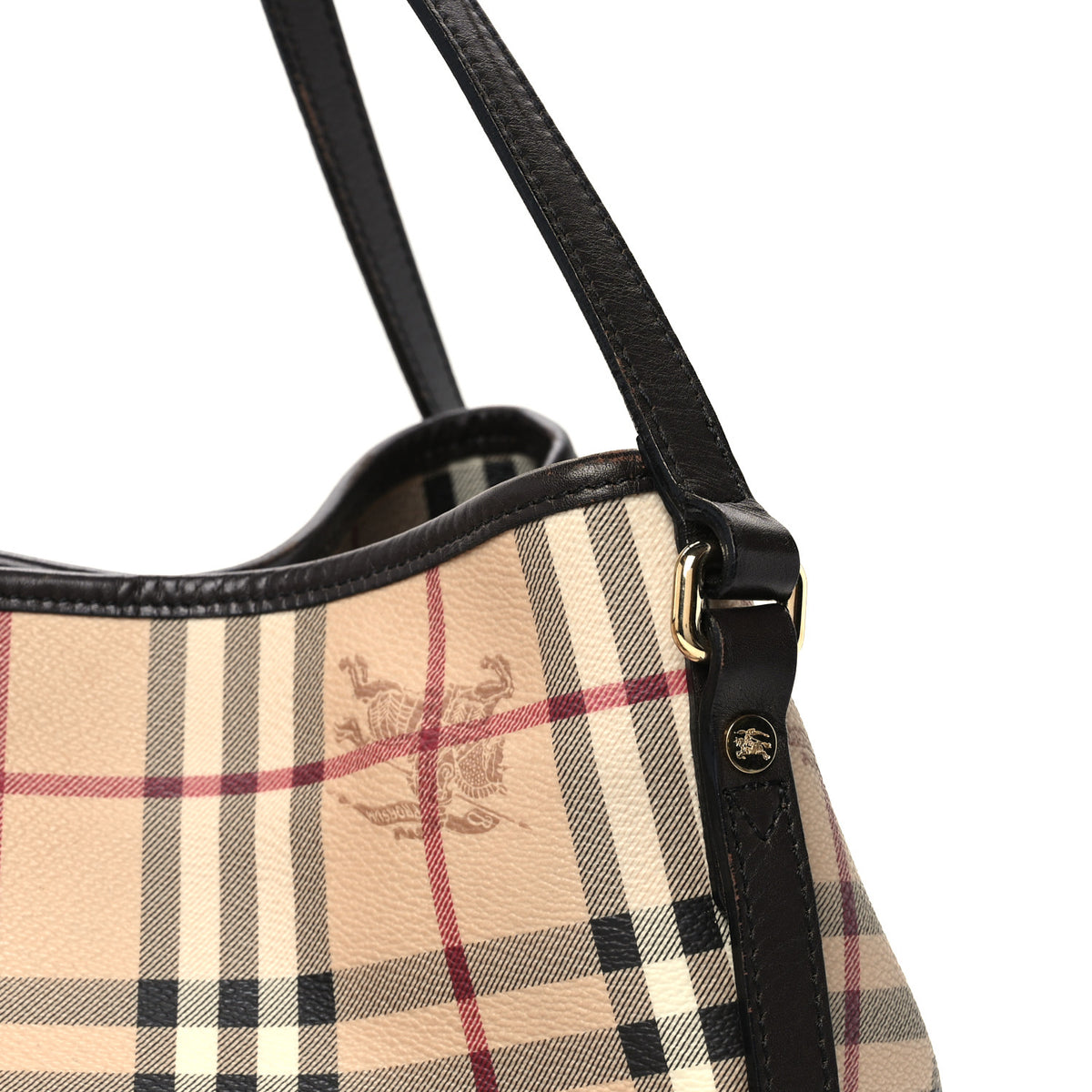 Burberry Haymarket Check Small Canterbury Tote Chocolate 8 of 10