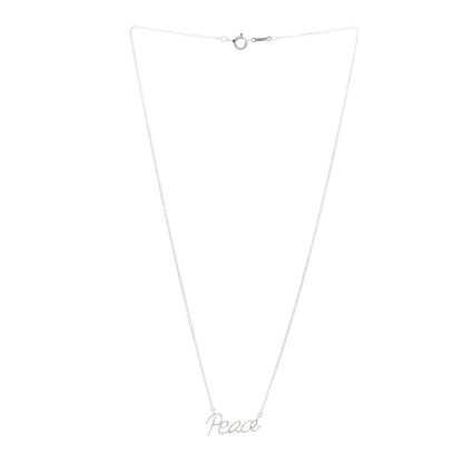 Tiffany Sterling Silver Paloma's Graffiti Peace Necklace 3 of 4