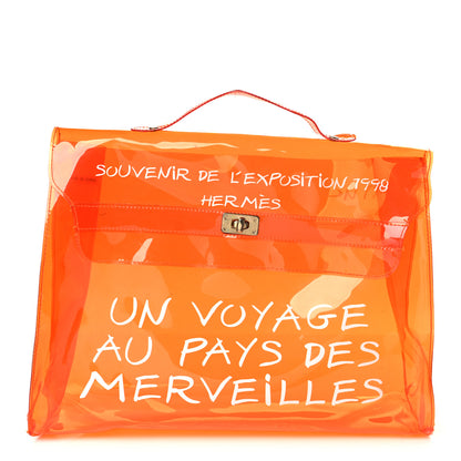 Hermes Vinyl Souvenir De L'Exposition Kelly Orange 1 of 8