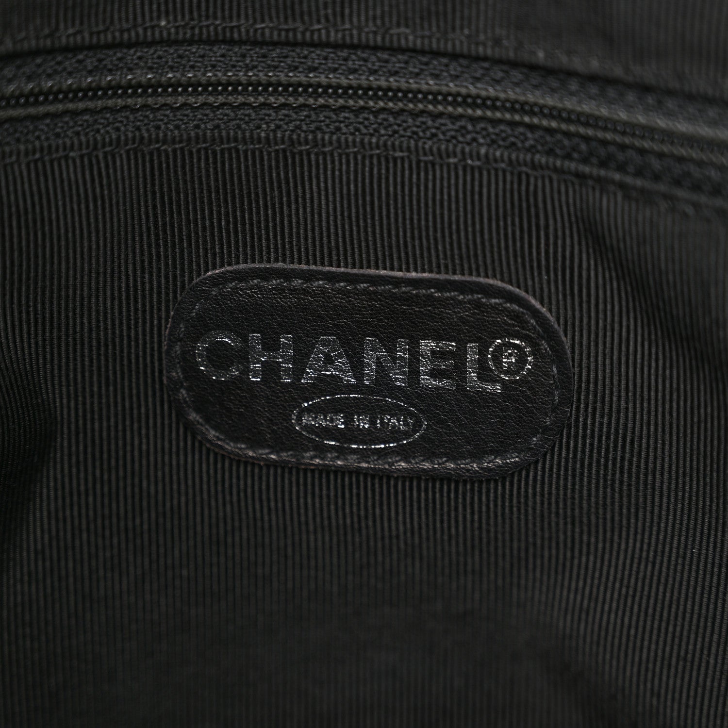 Chanel Lambskin CC Tote Black 6 of 12