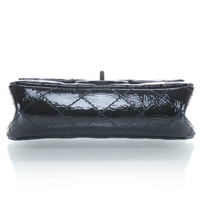 Chanel Patent Quilted Reissue Flap Clutch Bag Black 5 of 11