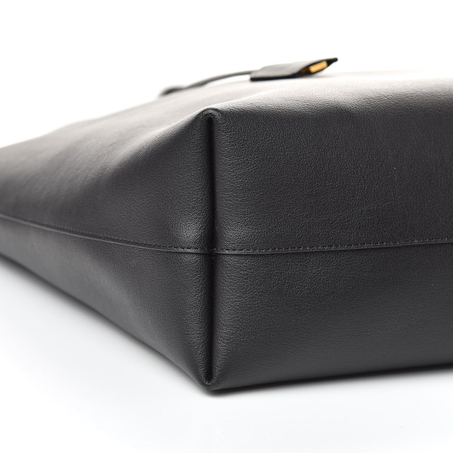 Calfskin Large Shopping Tote Black