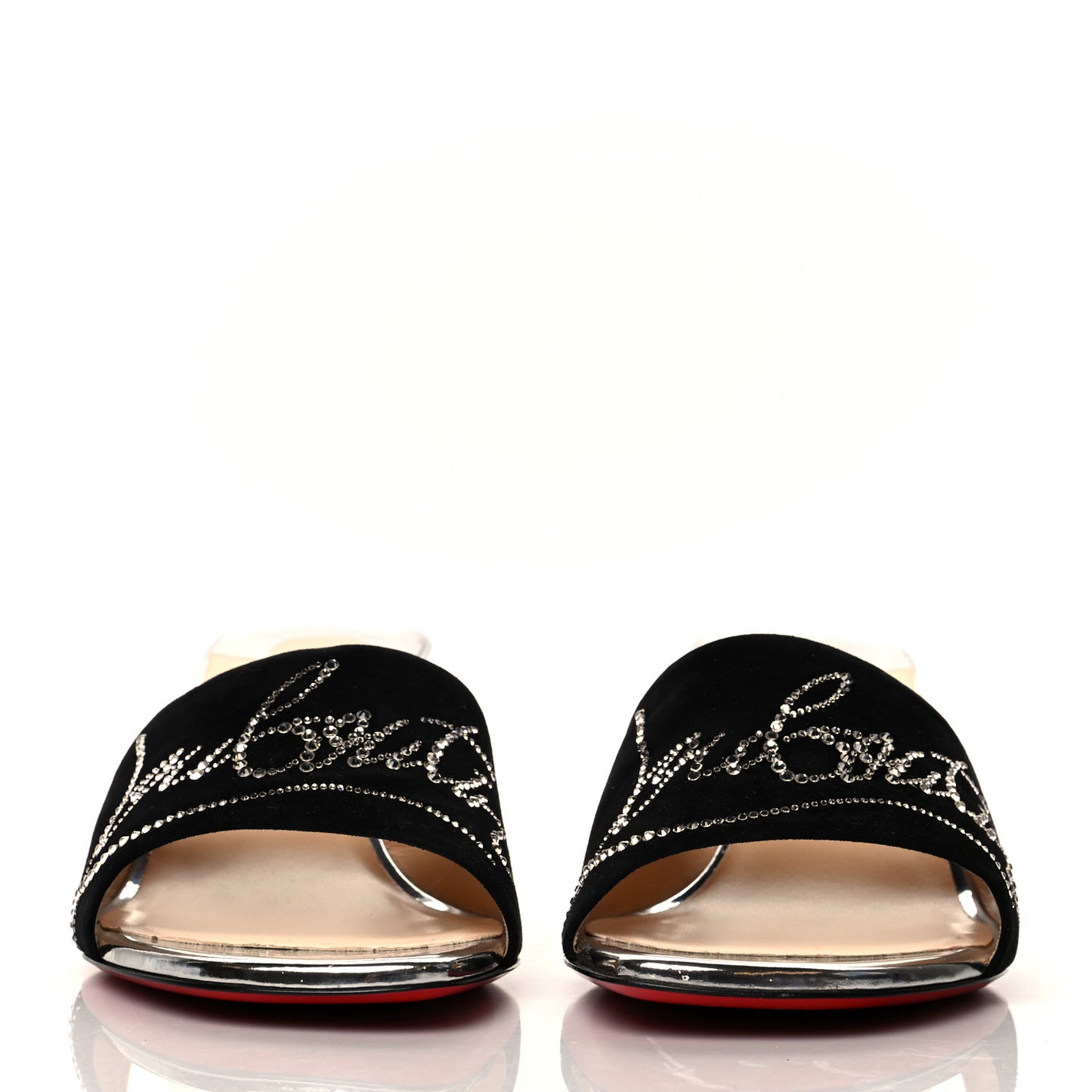 Veau Velours Specchio Dear Home 55 Sandals 41 Black Crystal