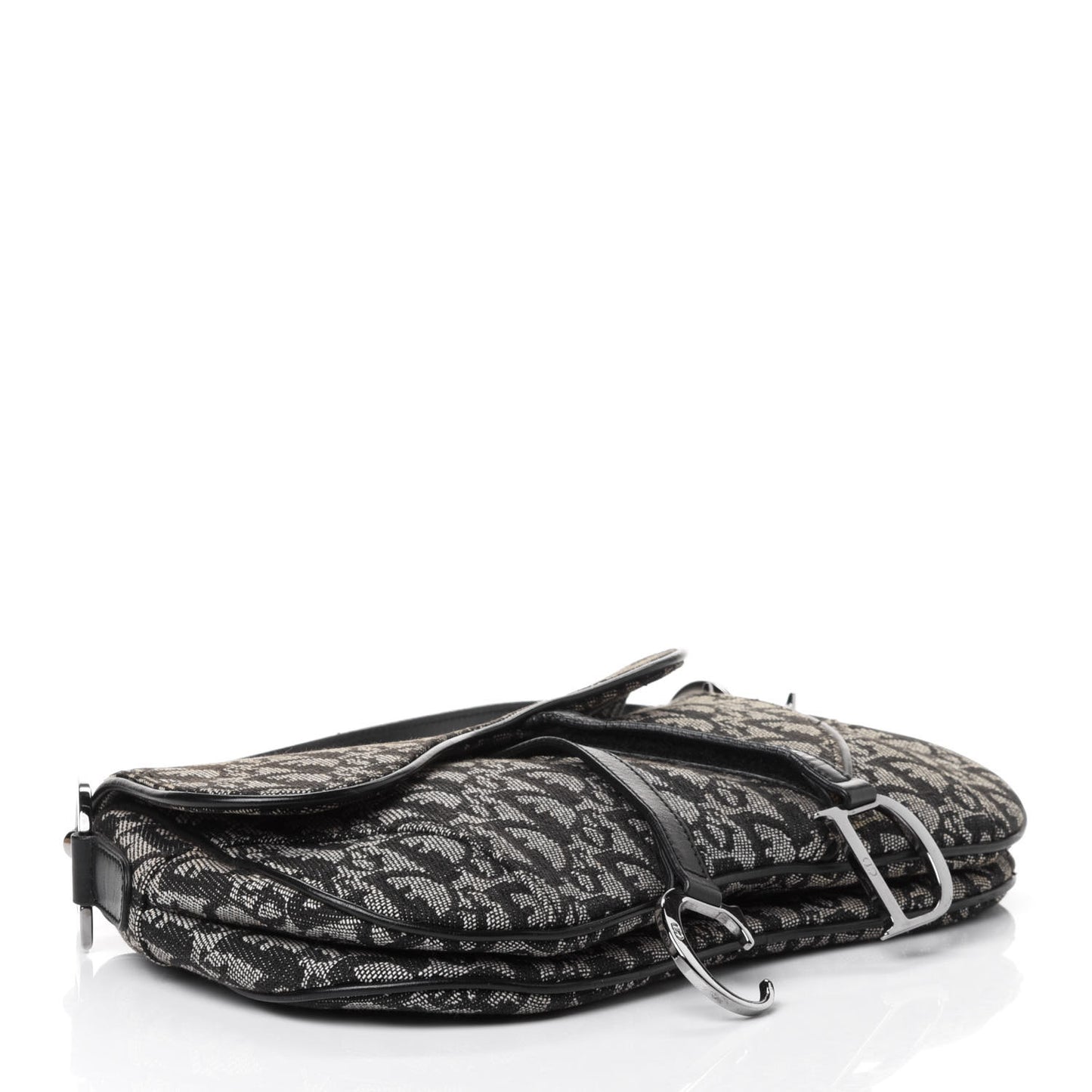 Monogram Double Saddle Bag Black